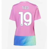 AC Milan Theo Hernandez #19 Kolmaspaita Naiset 2023-24 Lyhythihainen